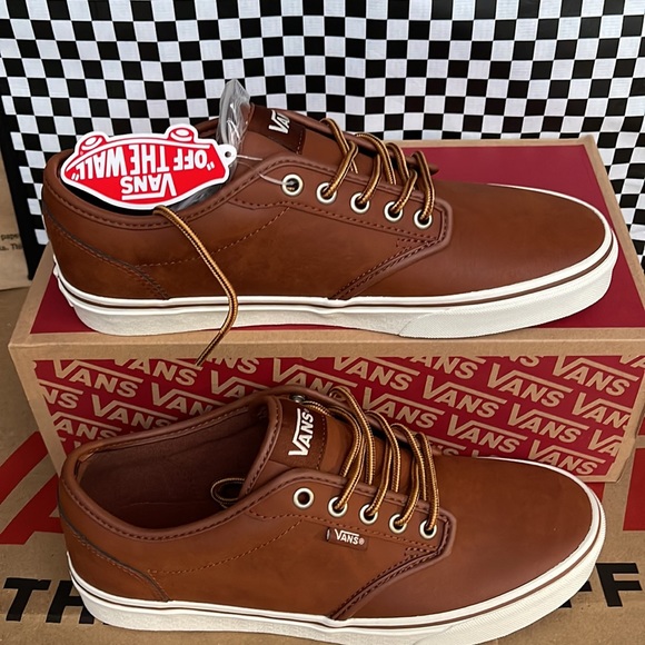 Vans Atwood Leather Brown/Marshmallow Men’s sneakers - Picture 2 of 16